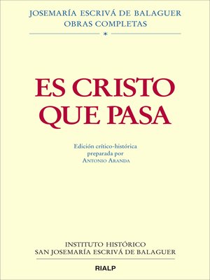 cover image of Es Cristo que pasa